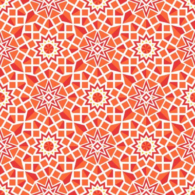 Vektör Asya Geometrik Deseni