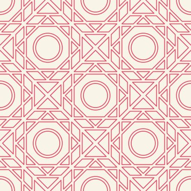 Vektör Asya Lineer Geometrik Desen