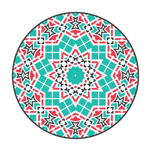 Vektor asiatischen geometrischen Mandala-Rahmen — Stockvektor