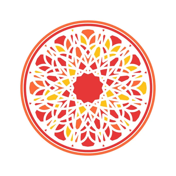 Colorido Mandala Vector ornamento circular — Archivo Imágenes Vectoriales
