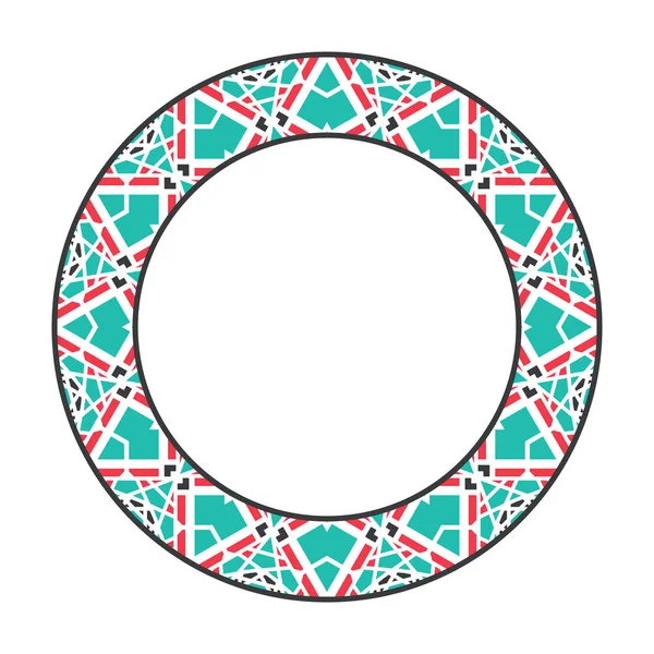 Векторні азіатські племінні кругові рамки — стоковий вектор