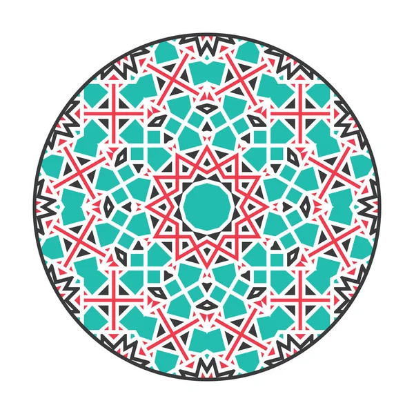 Vector Asiatic Geometric Mandala Frame — Vector de stoc