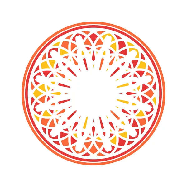 Colorful Mandala Vector Circular Ornament — Stock Vector