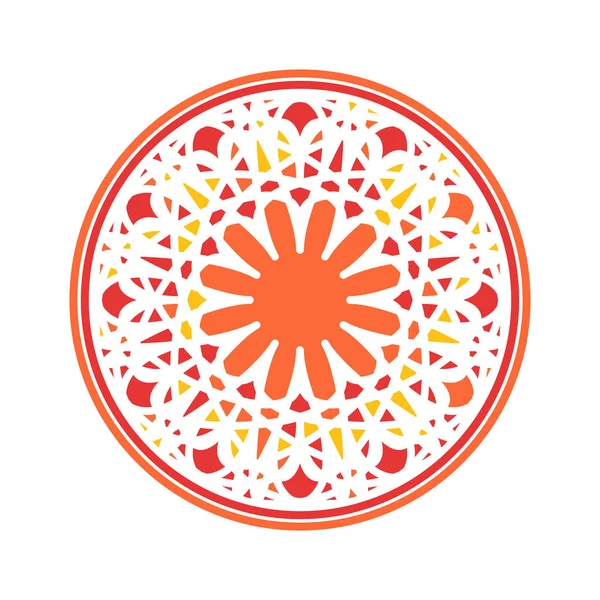 Bunte Mandala Vector Circular Ornament — Stockvektor
