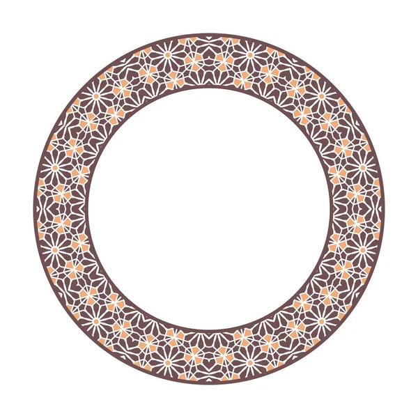 Marco circular tribal asiático del vector — Vector de stock