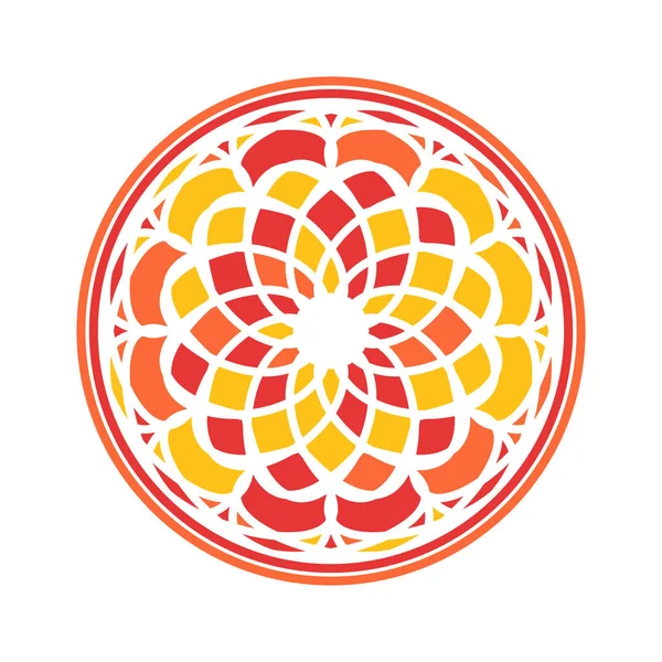 Colorido Mandala Vector ornamento circular — Vector de stock