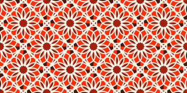 Vektör Kenarlığı Arapça Deseni