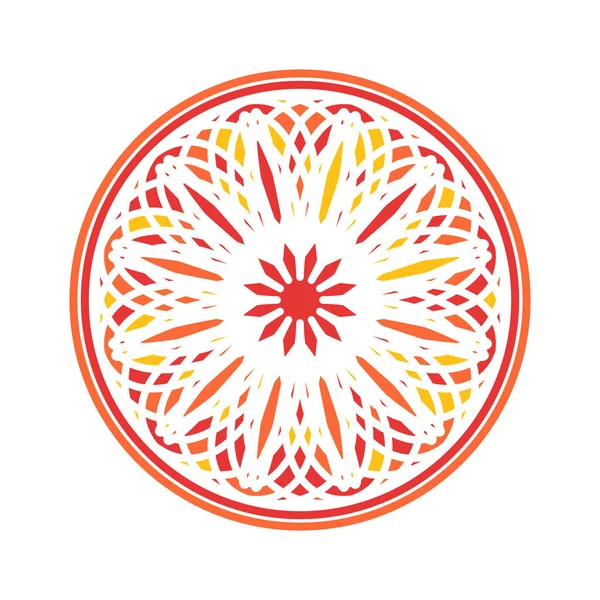 Colorful Mandala Vector Circular Ornament — Stock Vector