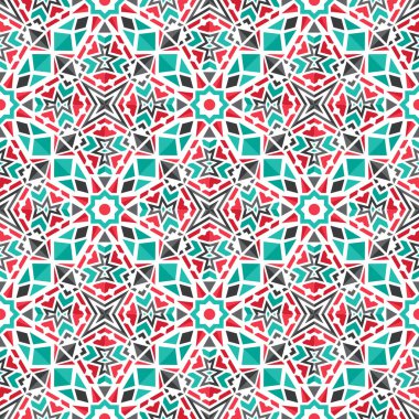 Vektör Asya Geometrik Deseni