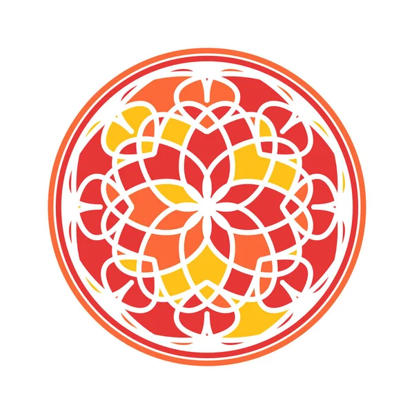 Colorido Mandala Vector ornamento circular — Vector de stock