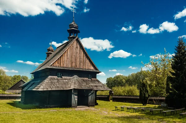 Місці старої дерев'яної церкви Стокова Картинка