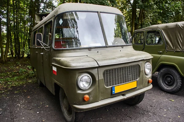 Vieux Véhicule Militaire Polonais Van Rétro — Photo