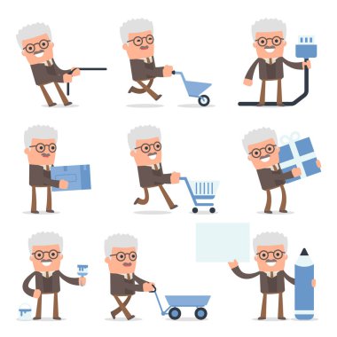 Profesör karakter tasarımında kullanarak için sunu yapma