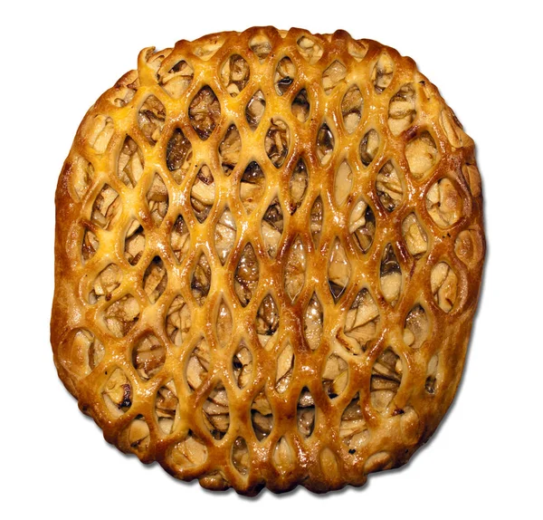 elmalı turta beyaz arkaplanda izole