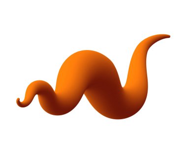 Trendy soyut renkli sıvı şekli, turuncu degrade dalga ile sıvı öğesi. Arka plan veya mockup olarak kart ve web tasarım, afiş ve posterler için kullanılabilir