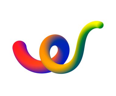 Trendy soyut renkli sıvı şekli, sıvı eleman gökkuşağı degrade dalga ile. Arka plan veya mockup olarak kart ve web tasarım, afiş ve posterler için kullanılabilir