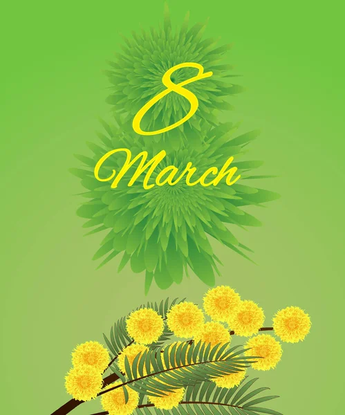 Dzień Kobiet Życzeniami Jasne Wiosnę Banner Ilustracja Kreatywnych Wektor — Wektor stockowy
