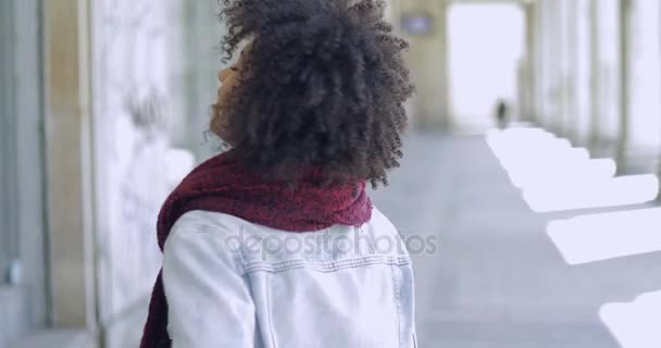 素敵なアフリカ女性のポーズ — ストック動画