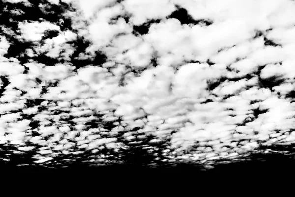 Conjunto Nuvens Isoladas Sobre Preto Elementos Projeto — Fotografia de Stock