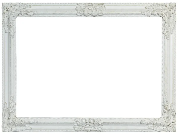 Bílý fotorámeček, malované — Stock fotografie