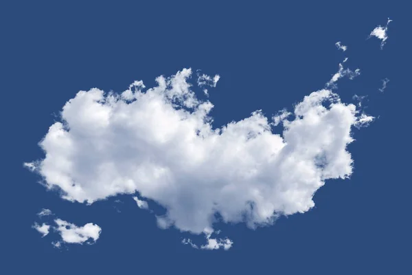 Nuvem Isolada Sobre Preto Elementos Projeto — Fotografia de Stock