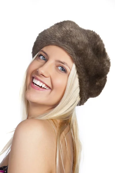 Young woman winter portrait — Stock Photo, Image