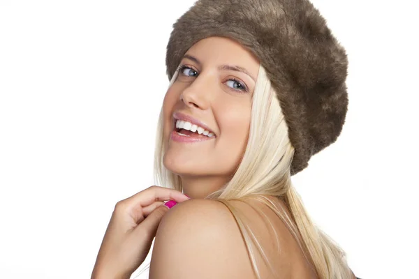 Young woman winter portrait — Stock Photo, Image