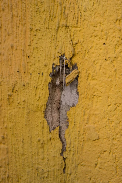 Dziura w ścianie — Zdjęcie stockowe