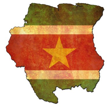 Surinam bölge bayrağı ile