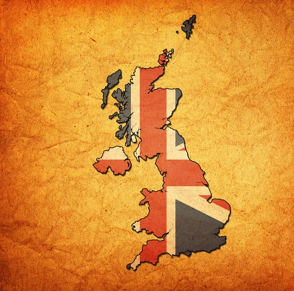 英国领土与旗帜 — 图库照片