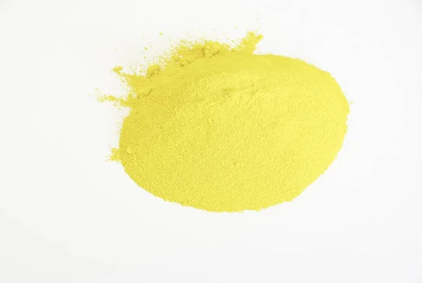 Gold pigment isolated over white — Stock Photo, Image