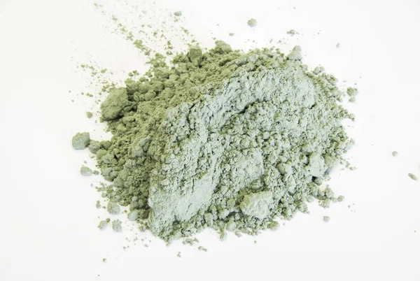 Green pigment isolated over white — Stock Photo, Image