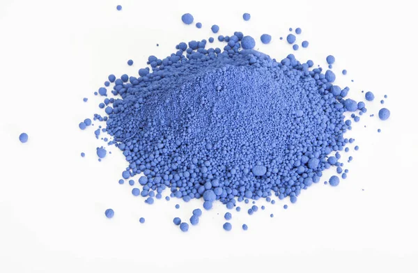 Blue pigment isolated over white — Stock Photo, Image