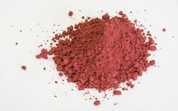 Red pigment isolated over white — Stock Photo, Image