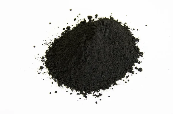 Black pigment isolated over white — Stock Photo, Image