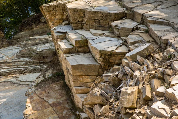 Geologická Struktura Karpatské Flysh — Stock fotografie