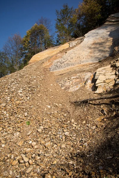 Geologiskt Strukturera Karpaterna Mandy — Stockfoto