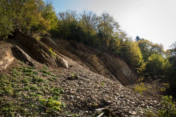 Geologiczną Karpat Flysh — Zdjęcie stockowe