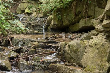 Dağlardaki küçük şelale