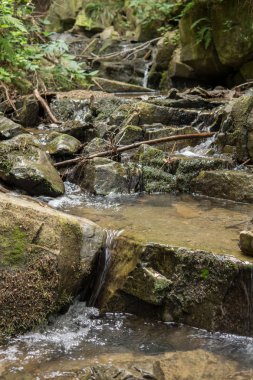Dağlardaki küçük şelale