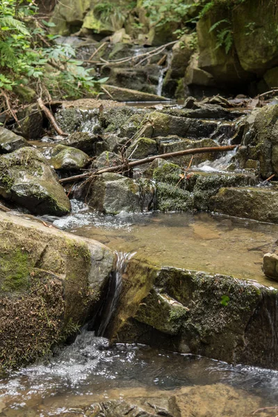 Dağlardaki küçük şelale