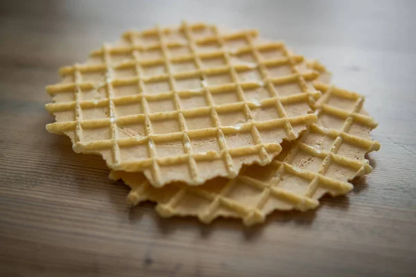 Round wafer on a table — Stock Photo, Image