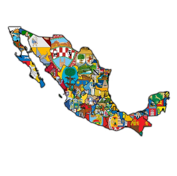 Mapa administrativo de México — Foto de Stock