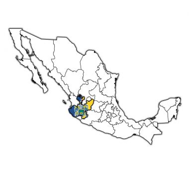 Yönetim haritada Jalisco durumunu Meksika