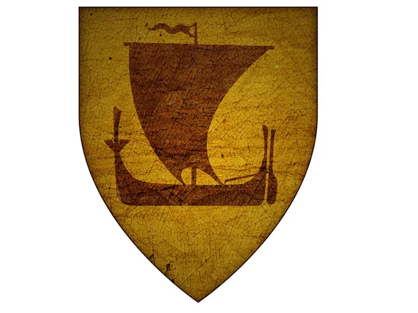 Emblema vintage della regione Nordland — Foto Stock