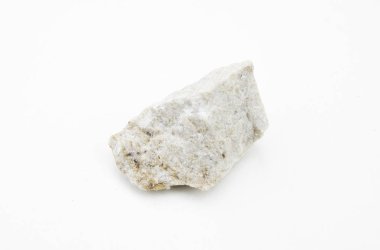 Kuvars kumtaşı kaya beyaz bitti izole