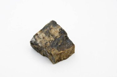 silisli kaya beyaz bitti izole