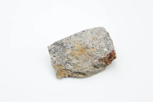 Kaolinit mineral na białym tle nad białym — Zdjęcie stockowe