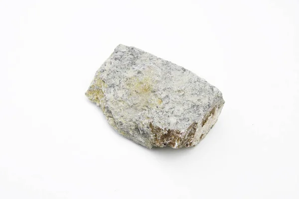 Minerale di caolinite isolato su bianco — Foto Stock