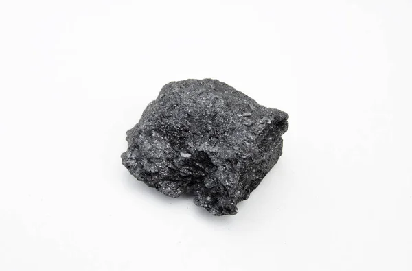 Graphite mineral isolated over white — Stock Photo, Image